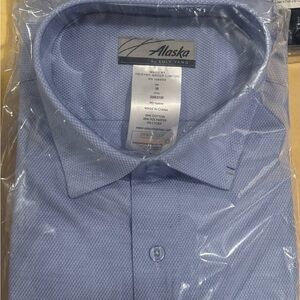 2   Alaska Airlines Men's Flight Attendant Uniform Shirt by Luly Yang Brand new